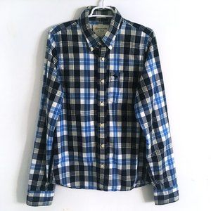 Abercrombie and Fitch Plaid Long Sleeve Shirt